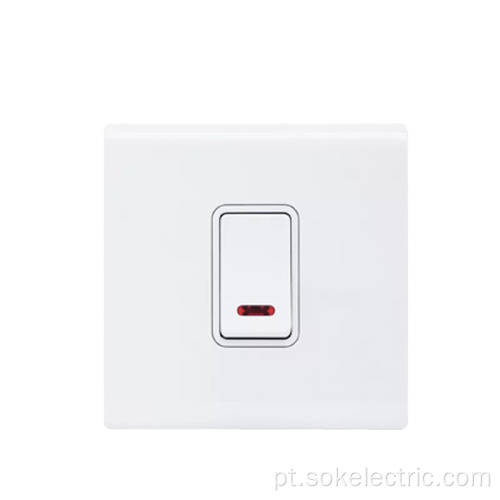 Interruptor de pólo duplo 45A250V com interruptor elétrico de néon